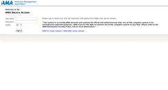 Desktop Screenshot of access.amanet.org